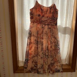 Anthropologie Floral dress size 2